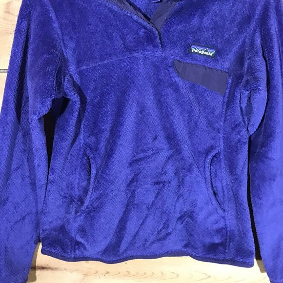 Patagonia 1/4 Button Pullover Fleece Jacket Coat Womens Size XS T-Snap Purple - Picture 4 of 10